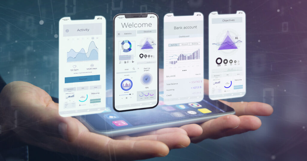 User-focused mobile app design interface